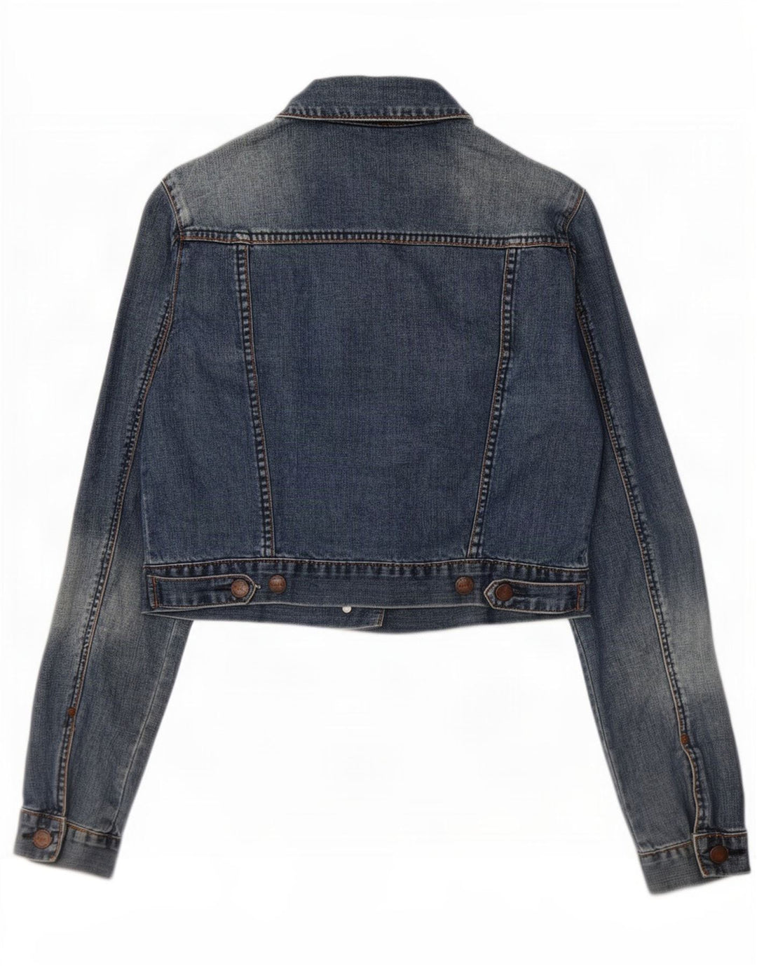 Damska kurtka jeansowa Topshop Crop UK 12, średnia niebieska, bawełniana