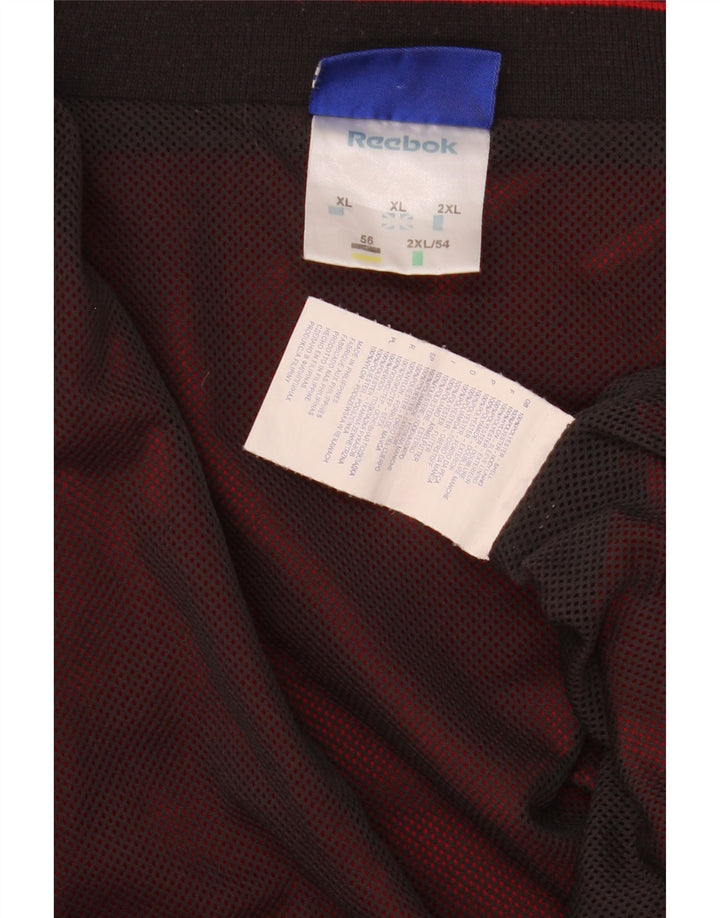 Męska kurtka przeciwdeszczowa Reebok UK 42 XL, poliester w kolorze czerwonym