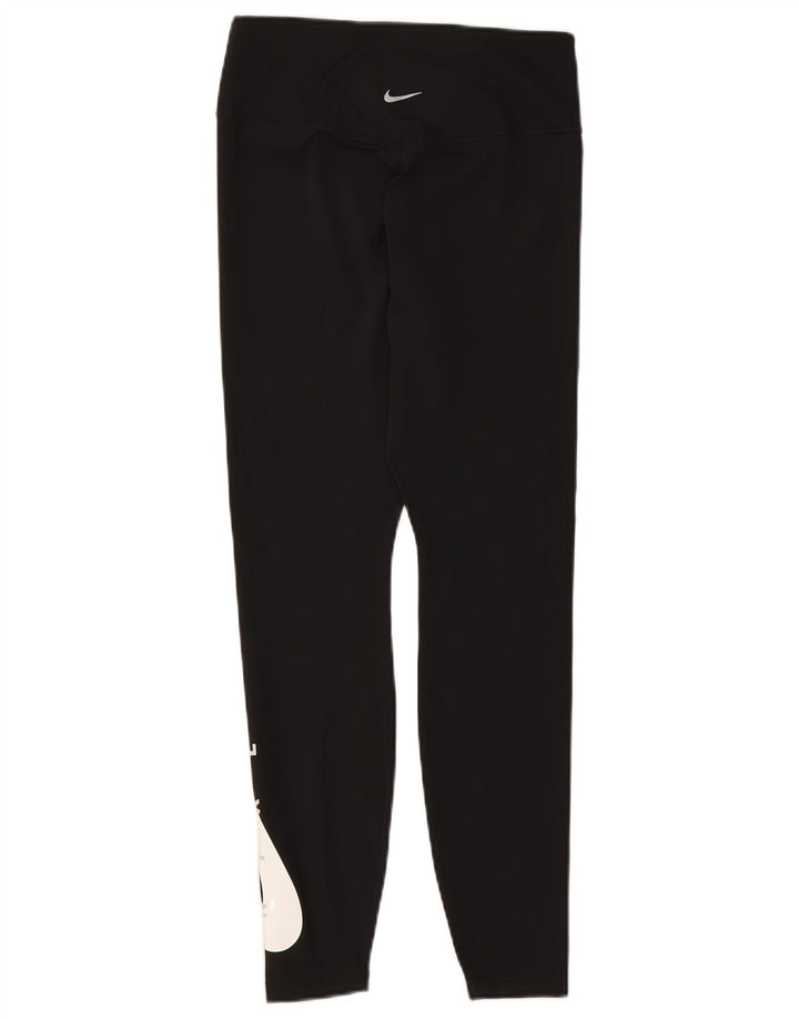 Damskie legginsy NIKE Dri Fit Graphic UK 12, średnie czarne