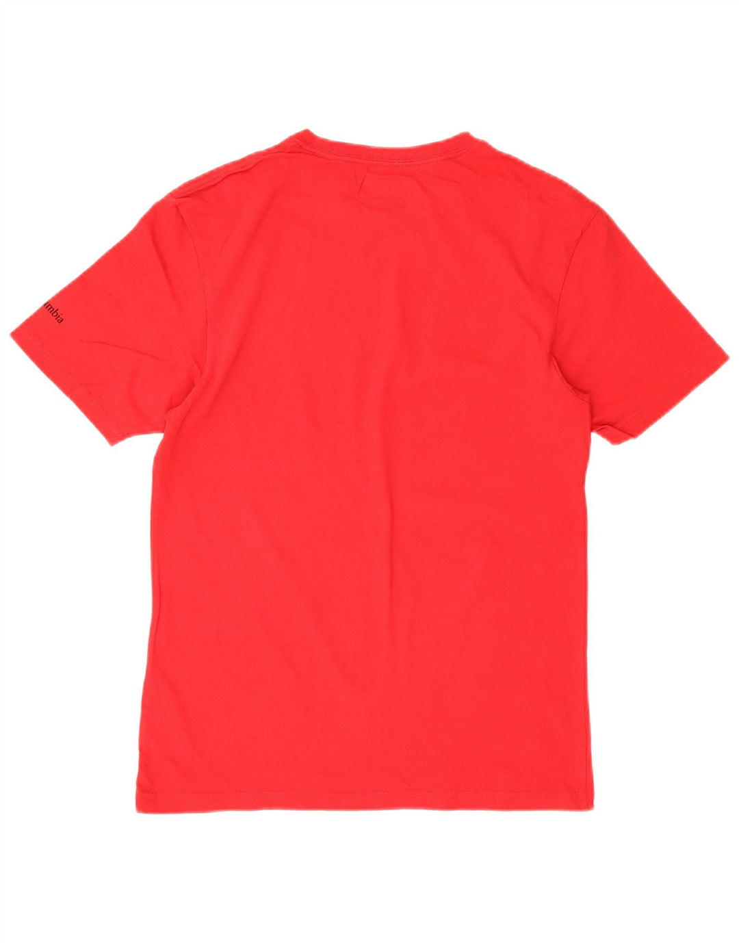 Męski T-shirt z grafiką Columbia, mały, czerwony, bawełniany