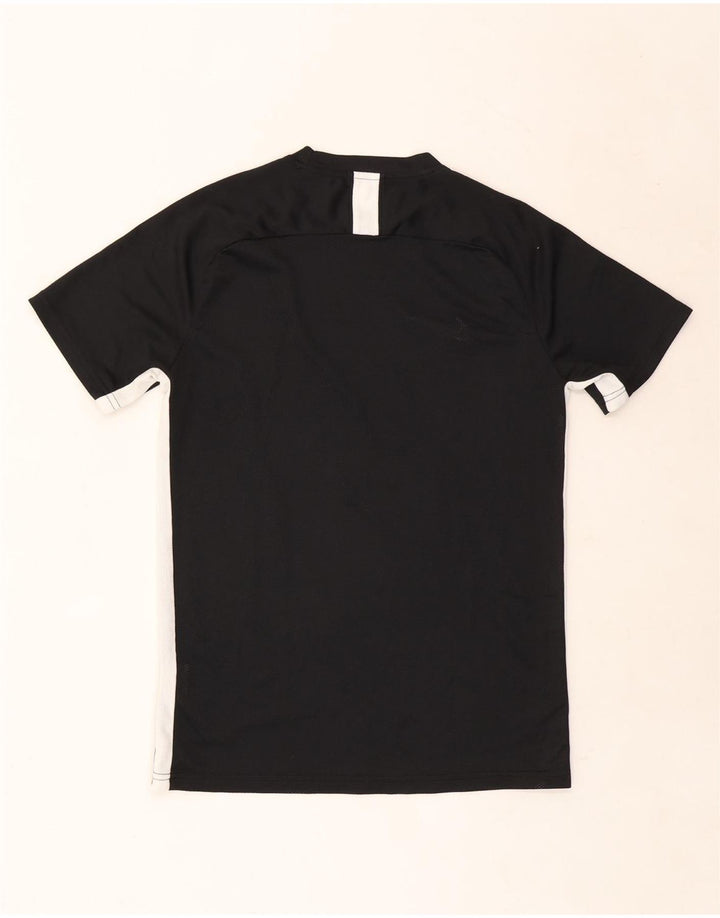 Męski T-shirt Nike Dri Fit Top, średni czarny poliester z blokami kolorów