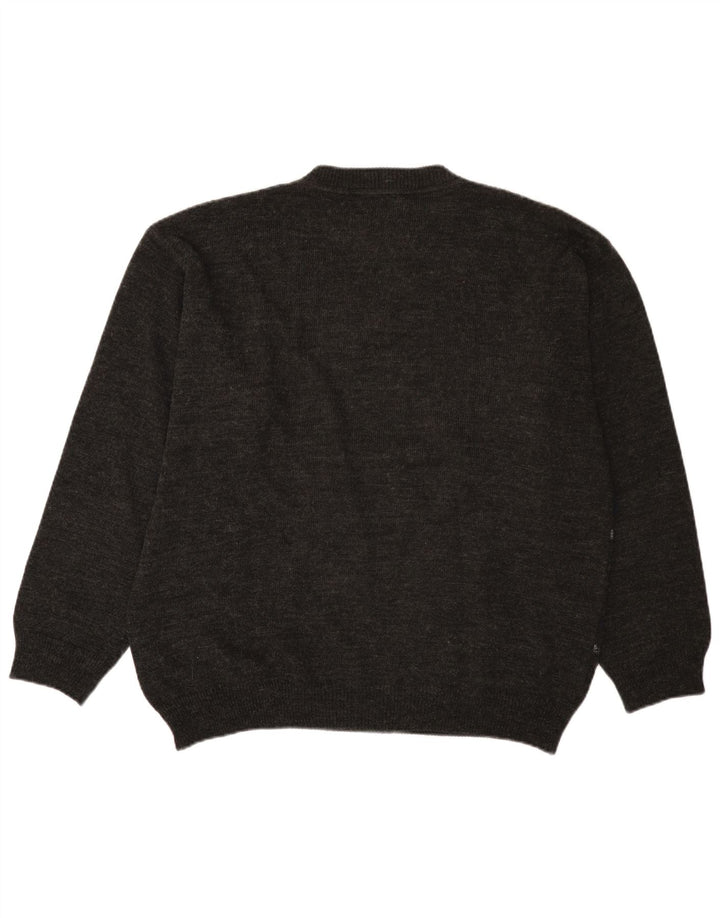 BEXLEYS Męski sweter z okrągłym dekoltem XL Szary poliakryl w paski