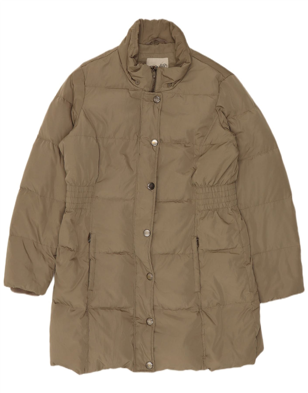 Damski płaszcz wyściełany Esprit UK 16, duży poliester khaki