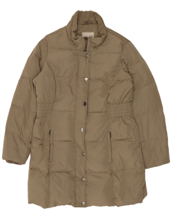 Damski płaszcz wyściełany Esprit UK 16, duży poliester khaki