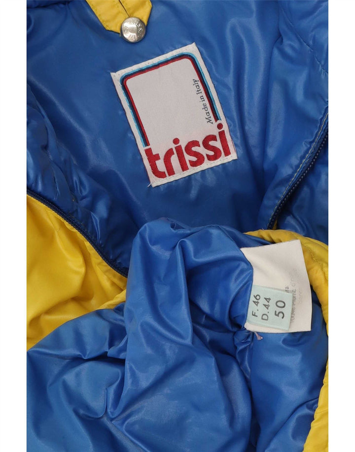 Męska ocieplana kurtka Trissi IT 50, duży, żółty nylon w blokach kolorów