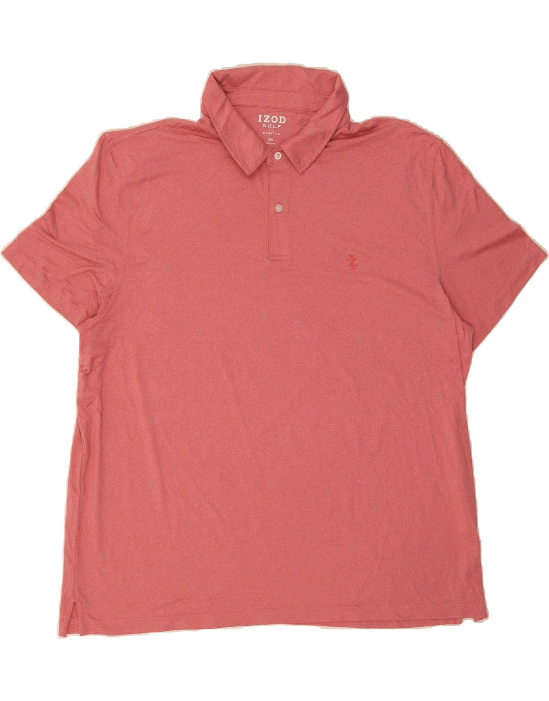 IZOD Mens Golf Polo Shirt 2XL Pink Polyester Vintage Izod and Second-Hand Izod from Messina Hembry 