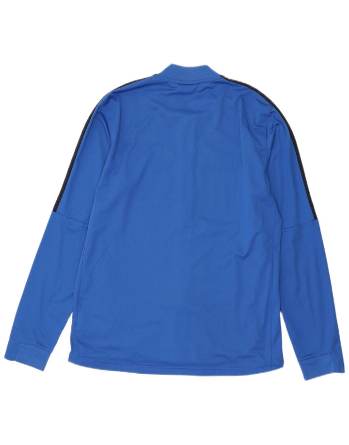 Męska bluza dresowa Nike Dri Fit z grafiką, duży niebieski blok kolorów