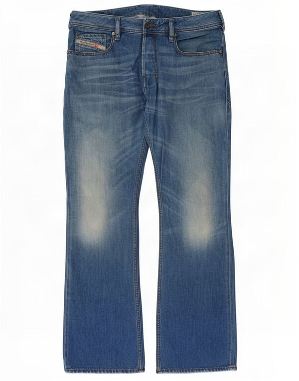 Diesel Męskie Zatiny Regular Fit Bootcut Jeansy W33 L30 Niebieska bawełna
