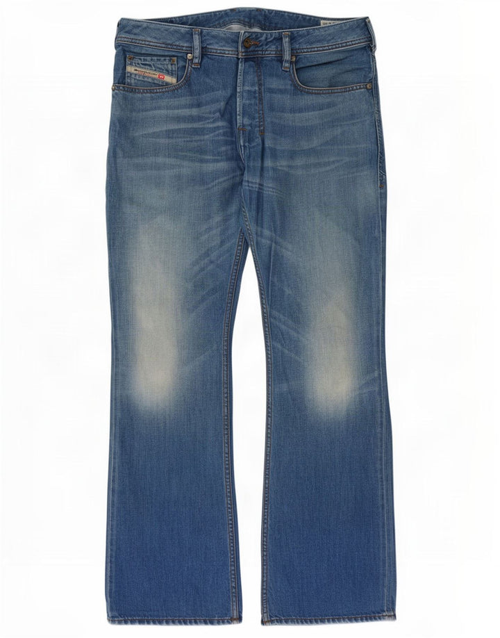 Diesel Męskie Zatiny Regular Fit Bootcut Jeansy W33 L30 Niebieska bawełna