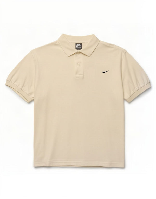Męska koszulka polo Nike UK 42/44, duża, biała bawełna