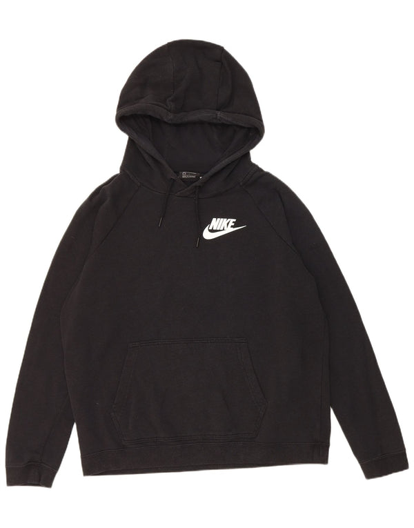 Damski sweter z kapturem Nike UK 16, duży, czarny, bawełniany