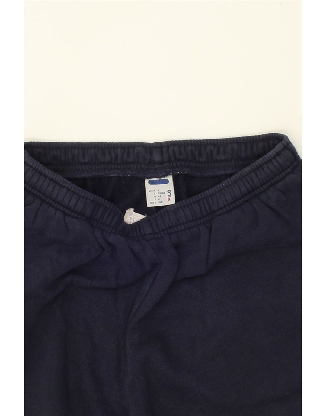 FILA Mens Tracksuit Trousers Small Navy Blue Cotton Vintage Fila and Second-Hand Fila from Messina Hembry 