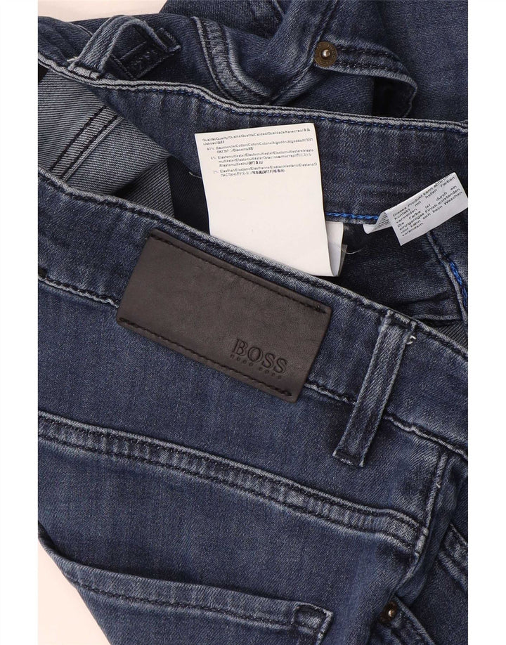 Męskie dżinsy Hugo Boss W30 L29 Granatowe, bawełniane