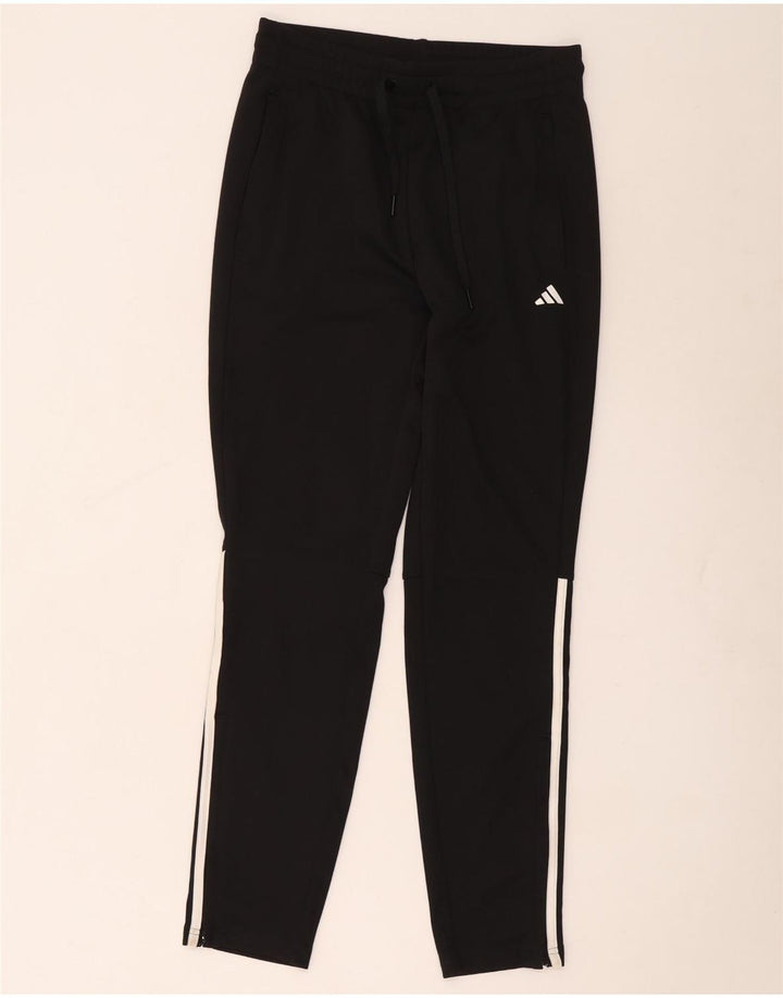 Damskie spodnie dresowe Adidas UK 8/10, małe, czarne, poliestrowe