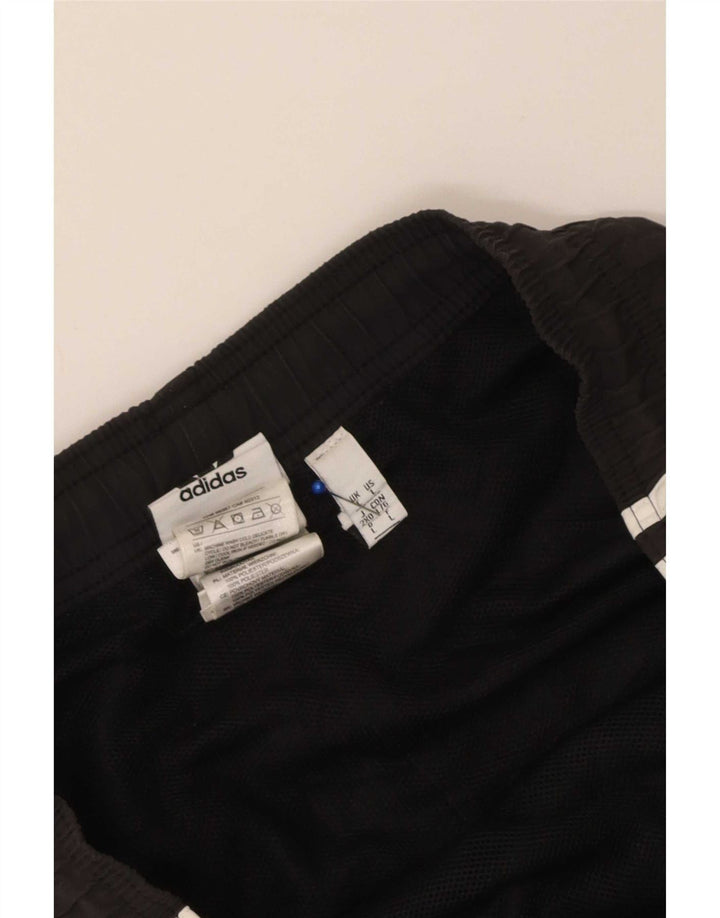 Męskie spodenki sportowe Adidas, duże, czarne, poliestrowe