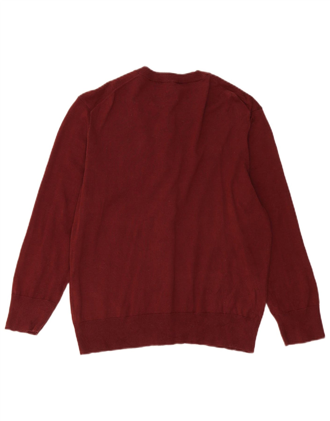 Sweter damski J. Crew UK 16, duży, bordowy, bawełniany