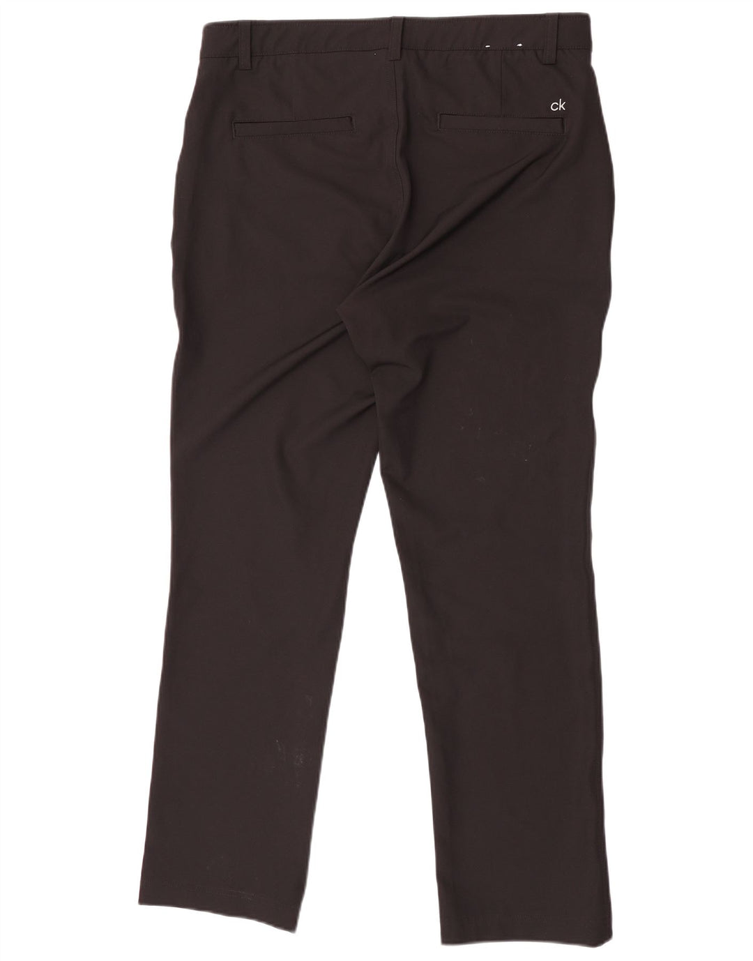 Męskie proste spodnie chino Calvin Klein W34 L31 Czarny poliester