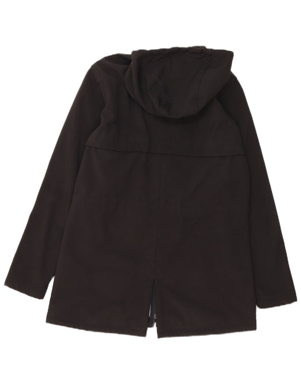 Damska kurtka New Balance Sherpa Parka z kapturem UK 16, duża, czarna, poliestrowa