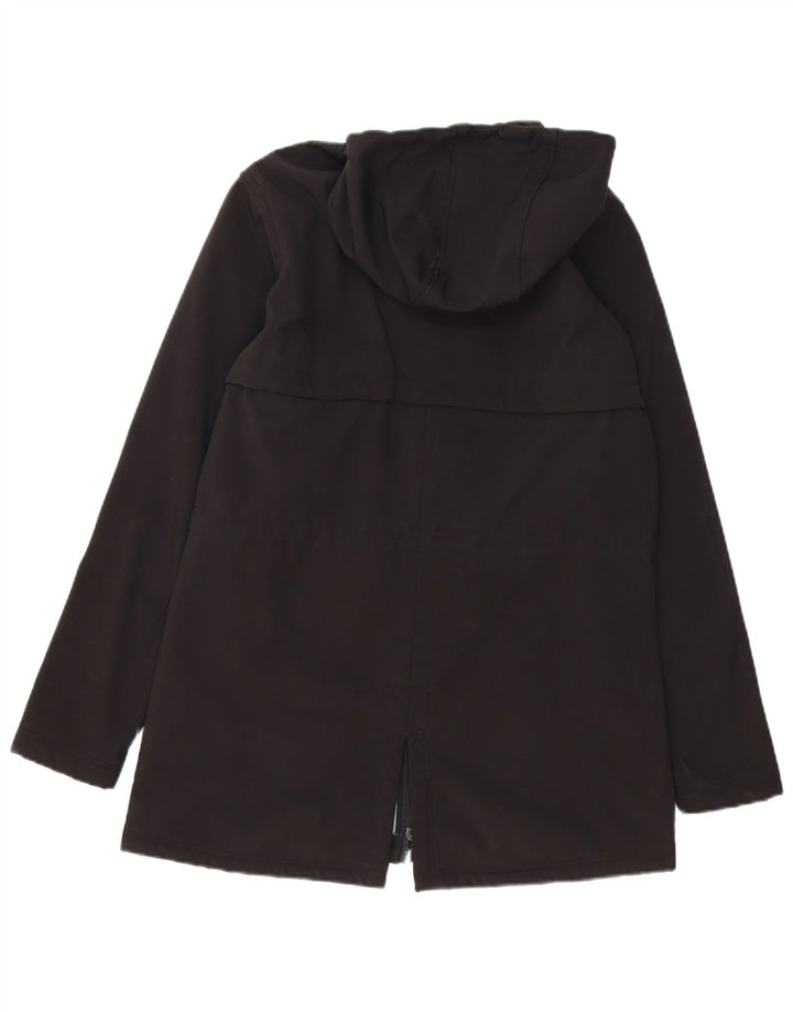 Damska kurtka New Balance Sherpa Parka z kapturem UK 16, duża, czarna, poliestrowa