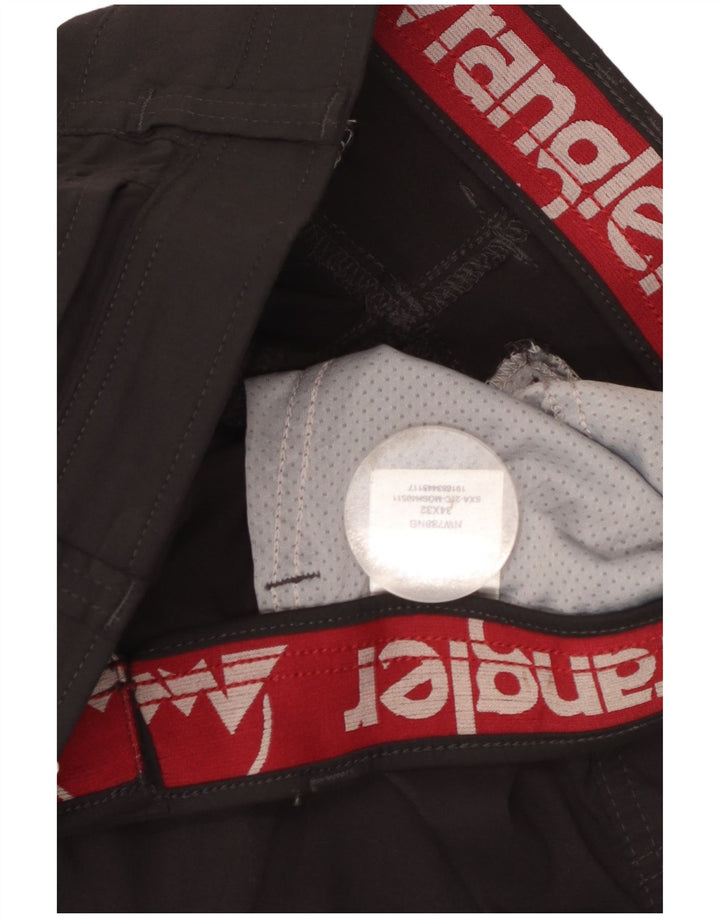 Męskie spodnie cargo Wrangler W34 L32 z czarnego nylonu