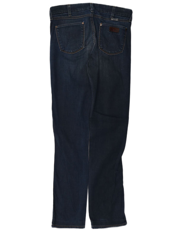 Damskie jeansy Wrangler Sofia Straight W30 L36 Niebieskie bawełniane