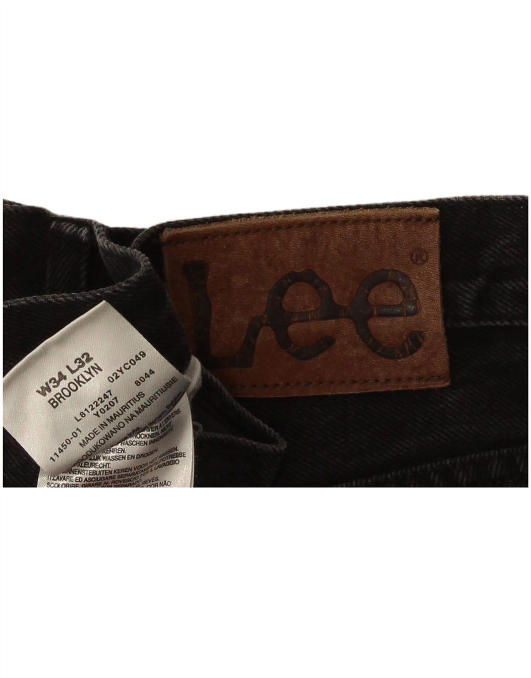 Męskie jeansy Lee Brooklyn Capri W34 L23 Szara bawełna