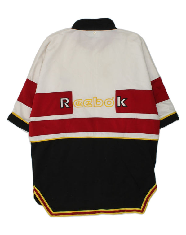 Kurtka chłopięca REEBOK z krótkim rękawem i grafiką, 15-16 lat, biała