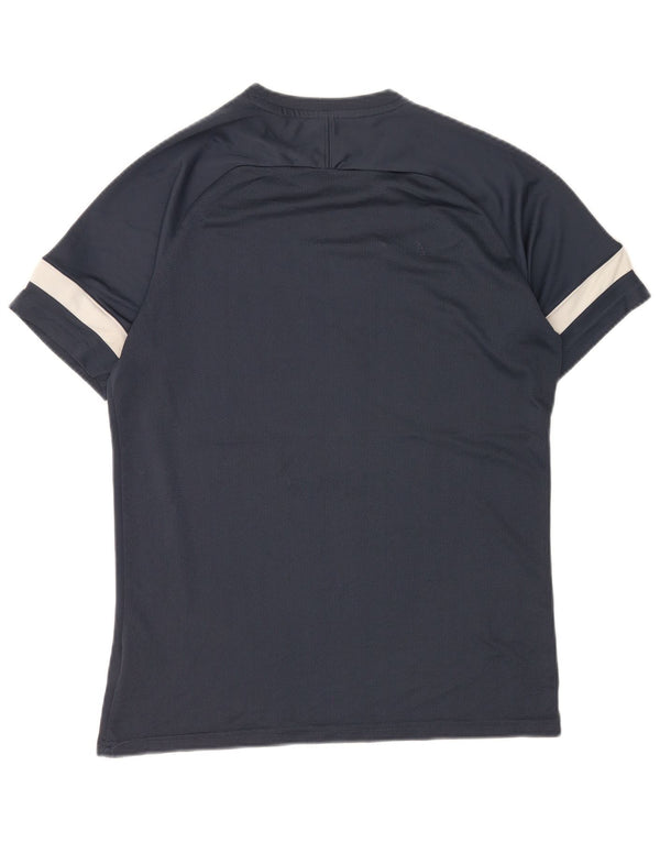 Męski T-shirt Nike Dri Fit, duży, granatowy, kolorowy poliester