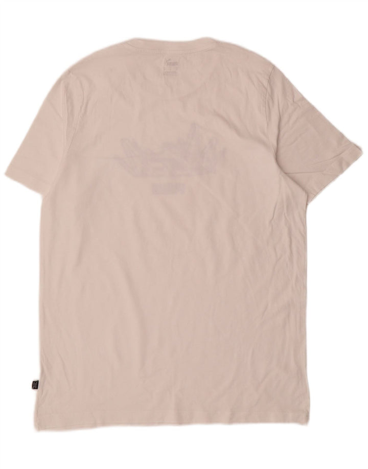 Męski T-shirt Puma z grafiką, średni biały