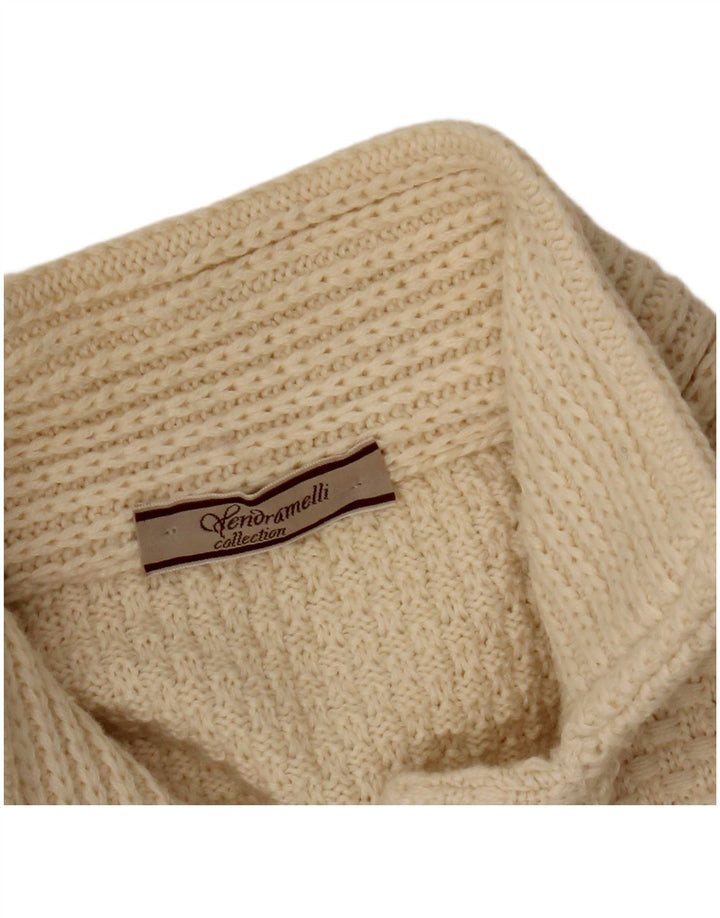 Sweter damski VINTAGE UK 14 średni beż