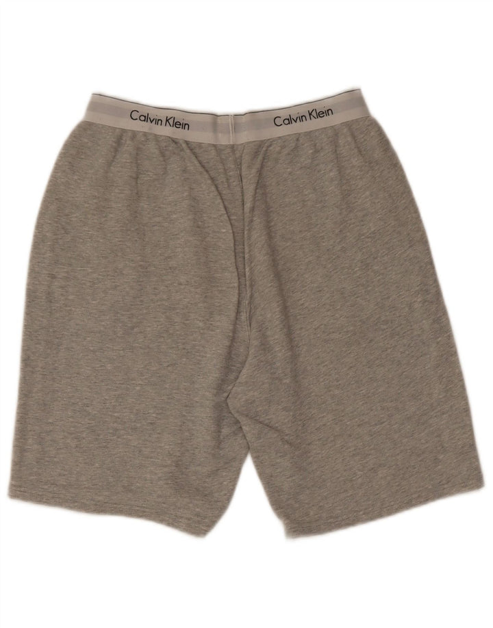 Męskie spodenki sportowe Calvin Klein z grafiką, bawełna w kolorze średniej szarości