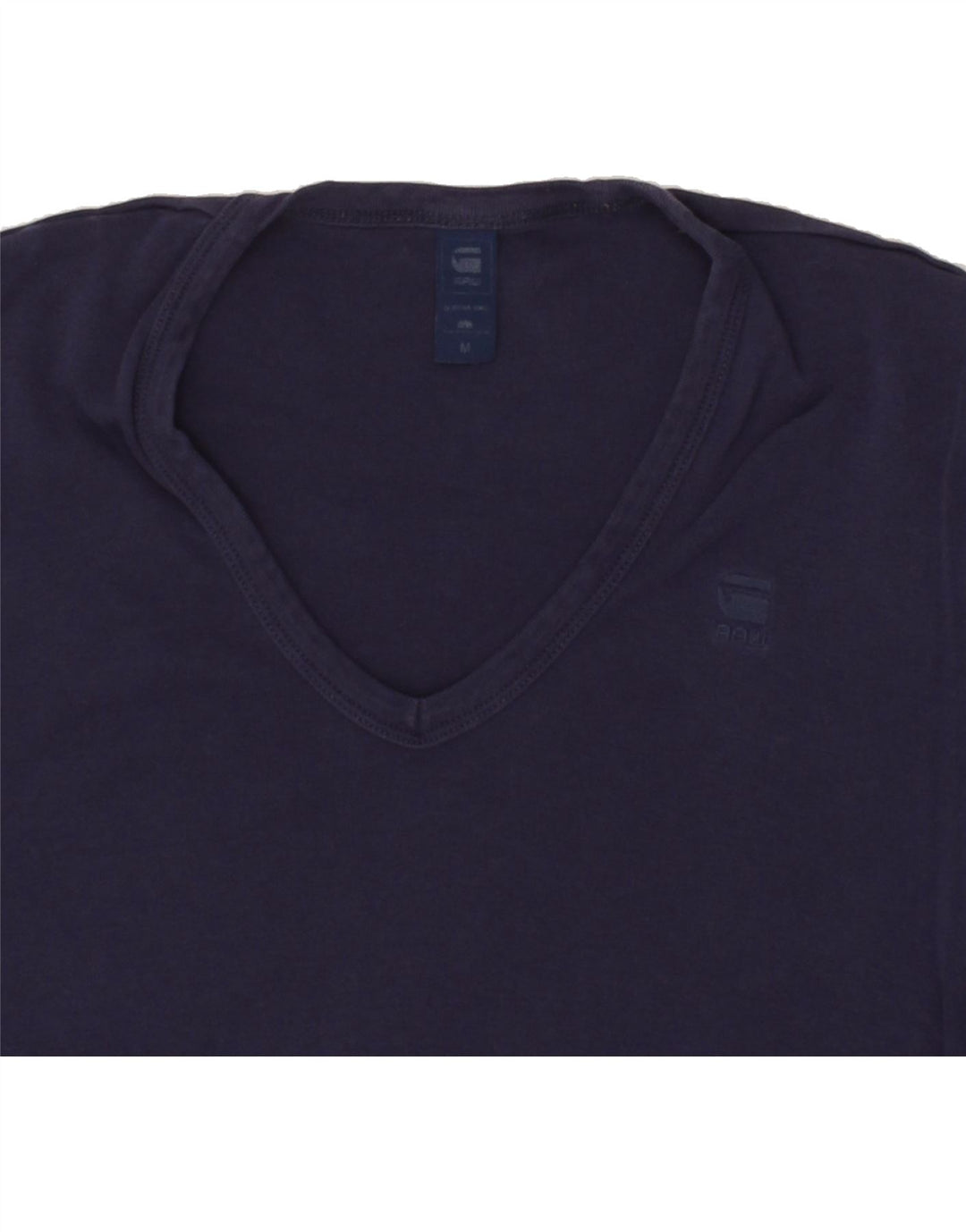 G-STAR Womens T-Shirt Top UK 12 Medium Navy Blue Cotton Vintage G-Star and Second-Hand G-Star from Messina Hembry 