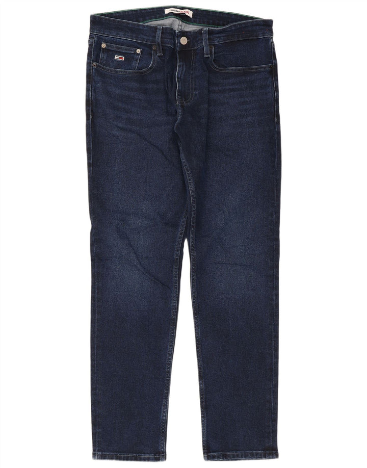 Męskie jeansy slim fit Tommy Hilfiger W32 L32 Niebieskie bawełniane