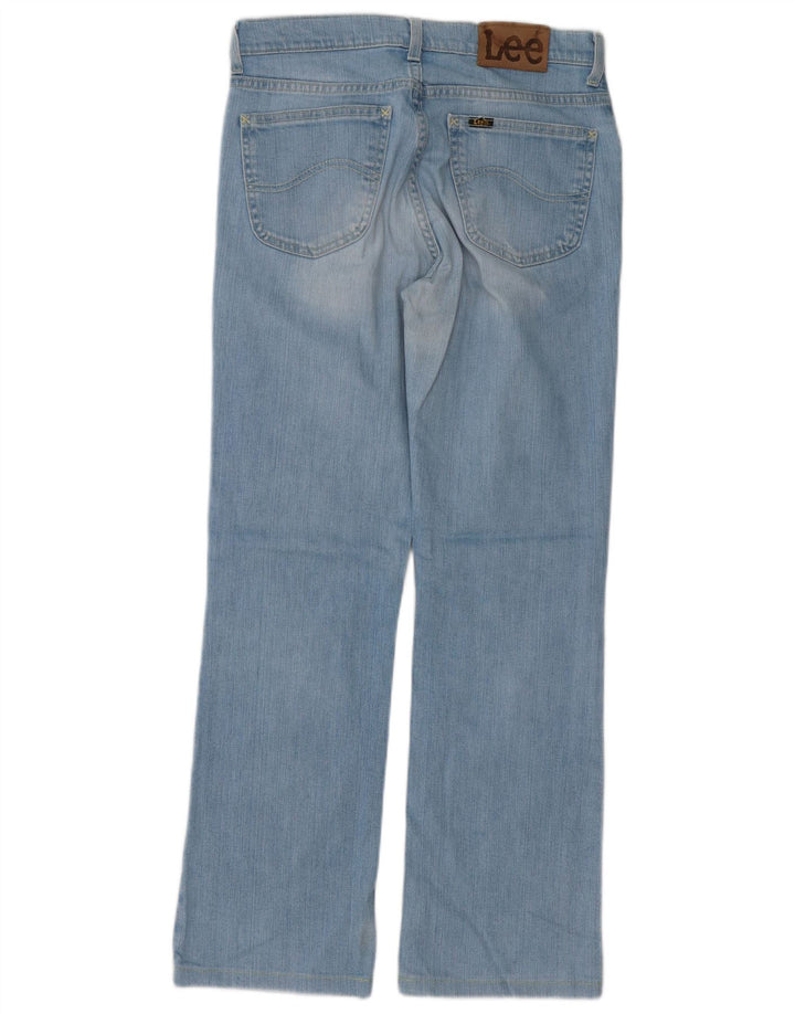 Damskie jeansy Lee Straight W33 L30 Niebieskie bawełniane