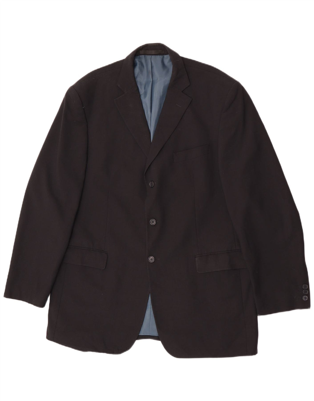 Marks & Spencer Męska marynarka zapinana na 3 guziki, UK 44 XL, granatowa, poliester