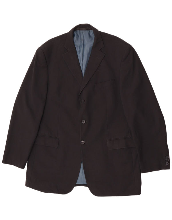 Marks & Spencer Męska marynarka zapinana na 3 guziki, UK 44 XL, granatowa, poliester