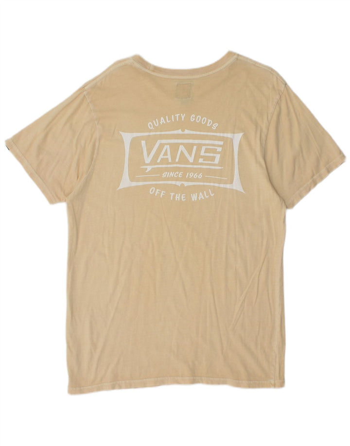 Męski T-shirt z grafiką Vans, średni beż