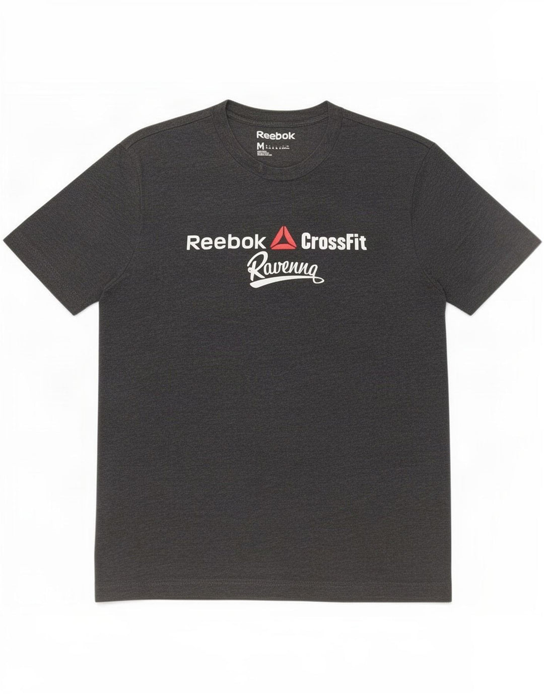 Męska koszulka Reebok z grafiką, średnia szara bawełna