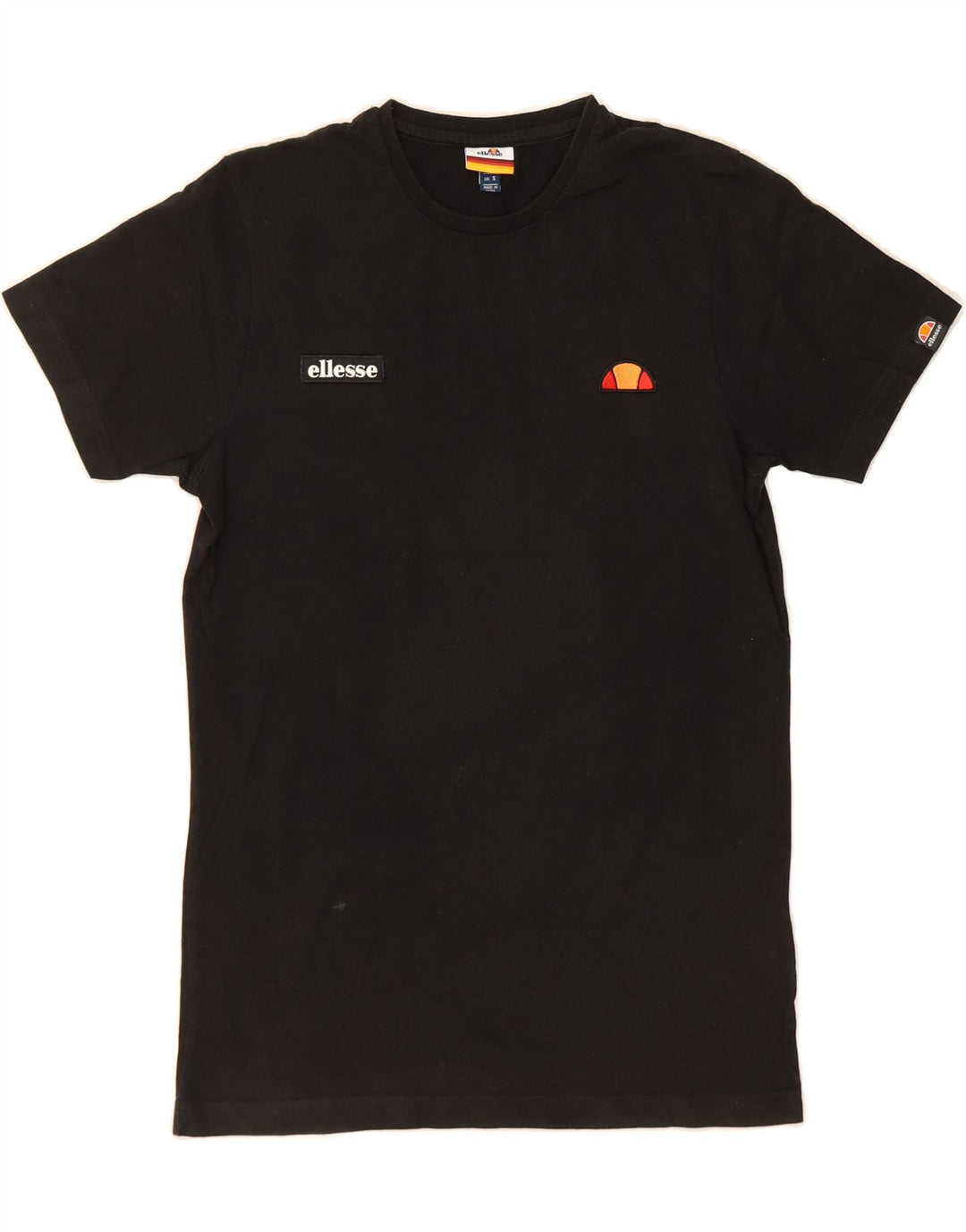 ELLESSE Mens T-Shirt Top Small Black Cotton Vintage Ellesse and Second-Hand Ellesse from Messina Hembry 