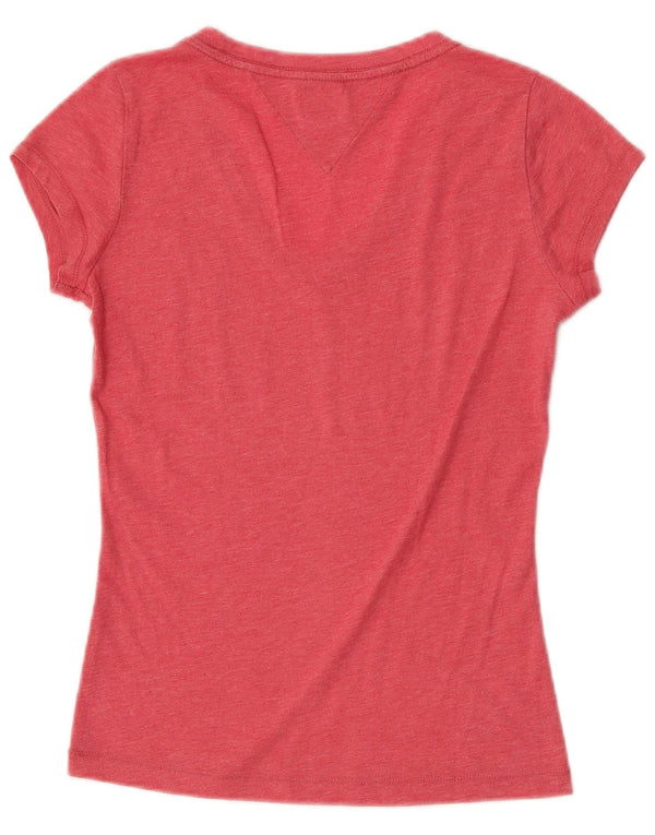 Damska koszulka graficzna Tommy Hilfiger Top UK 10 Small Pink