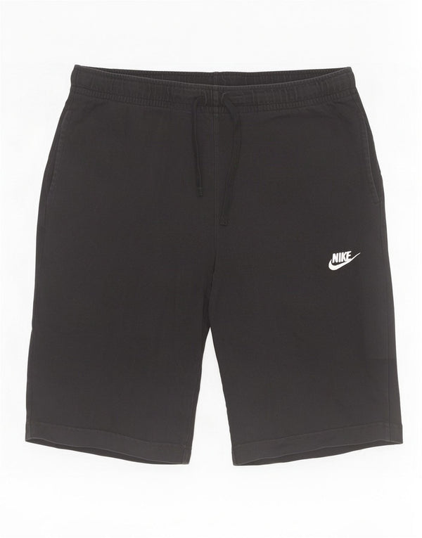 Męskie spodenki sportowe Nike, średniej wielkości, czarne, bawełniane