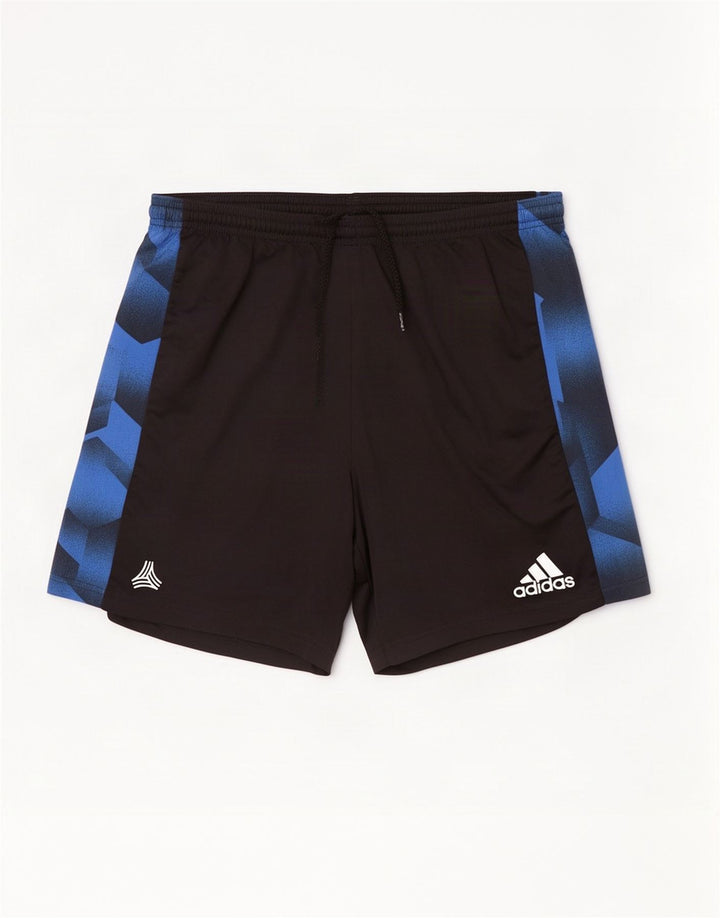Męskie spodenki sportowe Adidas Climalite, średni czarny geometryczny poliester