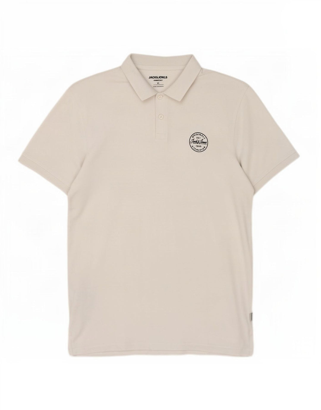 Męska koszulka polo Jack & Jones XL, biała, bawełniana
