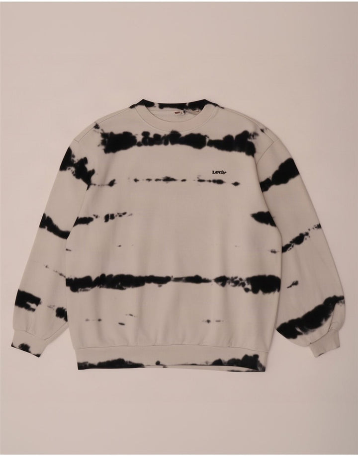 Męska bluza Levi's Sweter Medium Off White Tie Dye Cotton