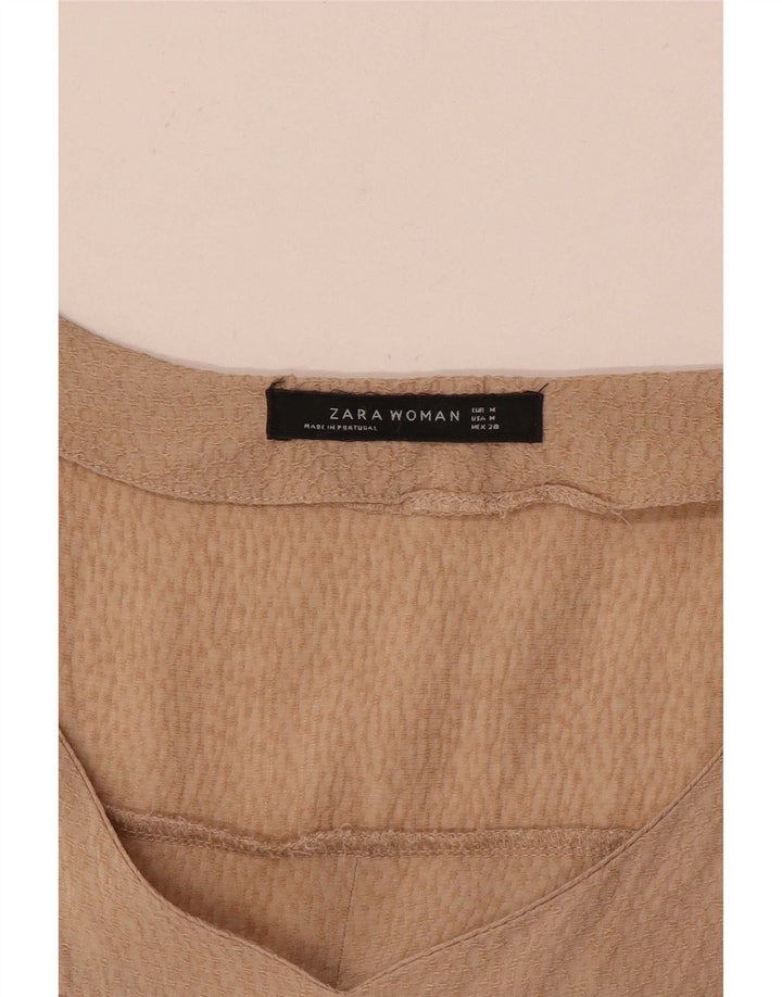 Bluzka damska Zara Top UK 14 średni beż