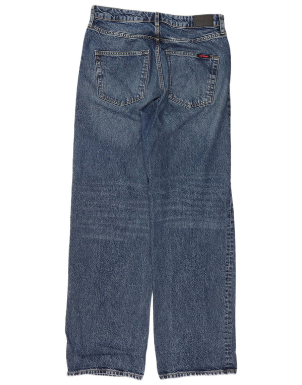 Superdry Mens Loose Jeans W30 L32 Blue Cotton
