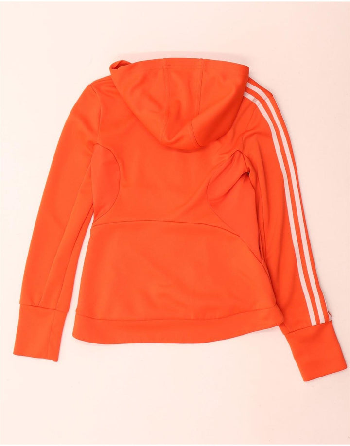 Adidas Damski sweter Clima 365 Zip Hoodie Sweter UK 12 Średni pomarańczowy poliester