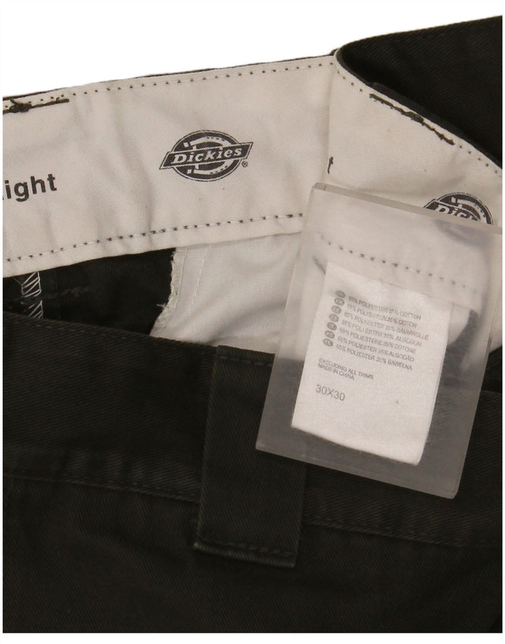 Męskie proste spodnie chino Dickies W30 L30 Khaki poliester