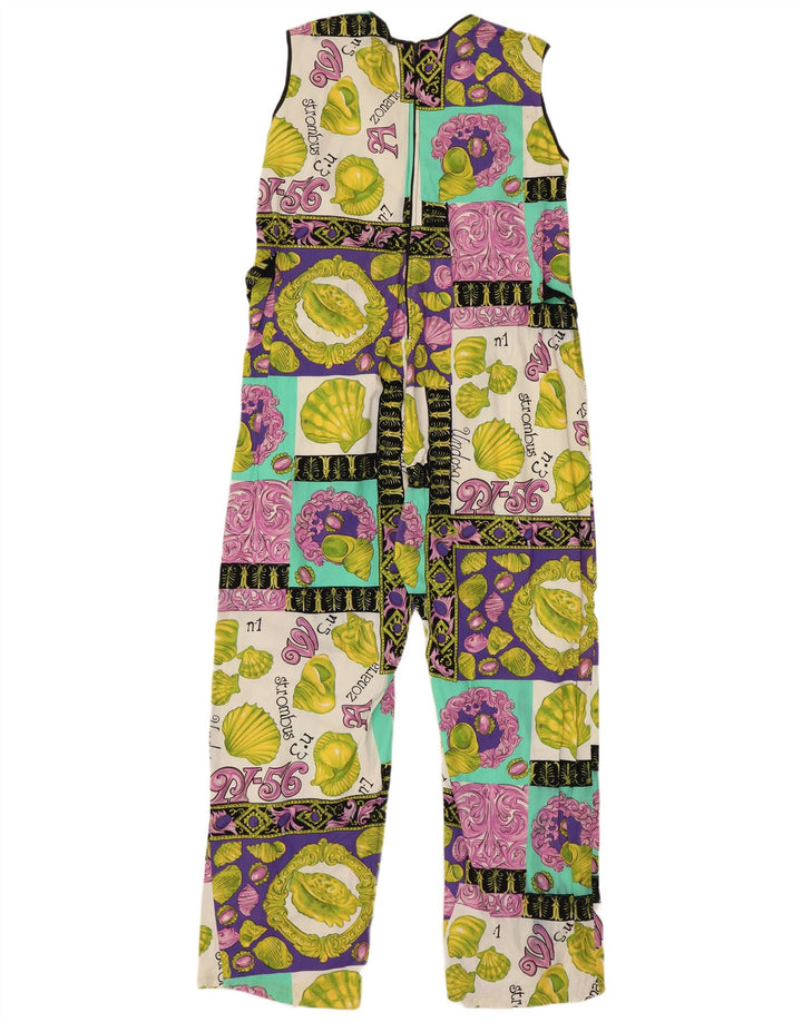 Damski kombinezon graficzny w stylu vintage UK 12 Średni wielobarwny patchwork