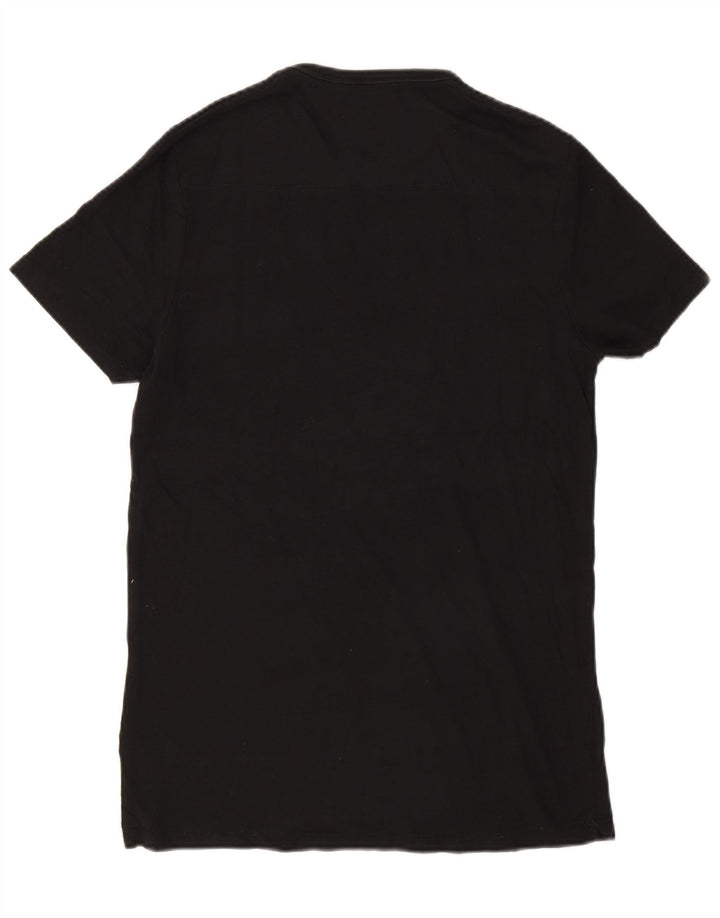 T-shirt męski French Connection Top, średni czarny, bawełniany